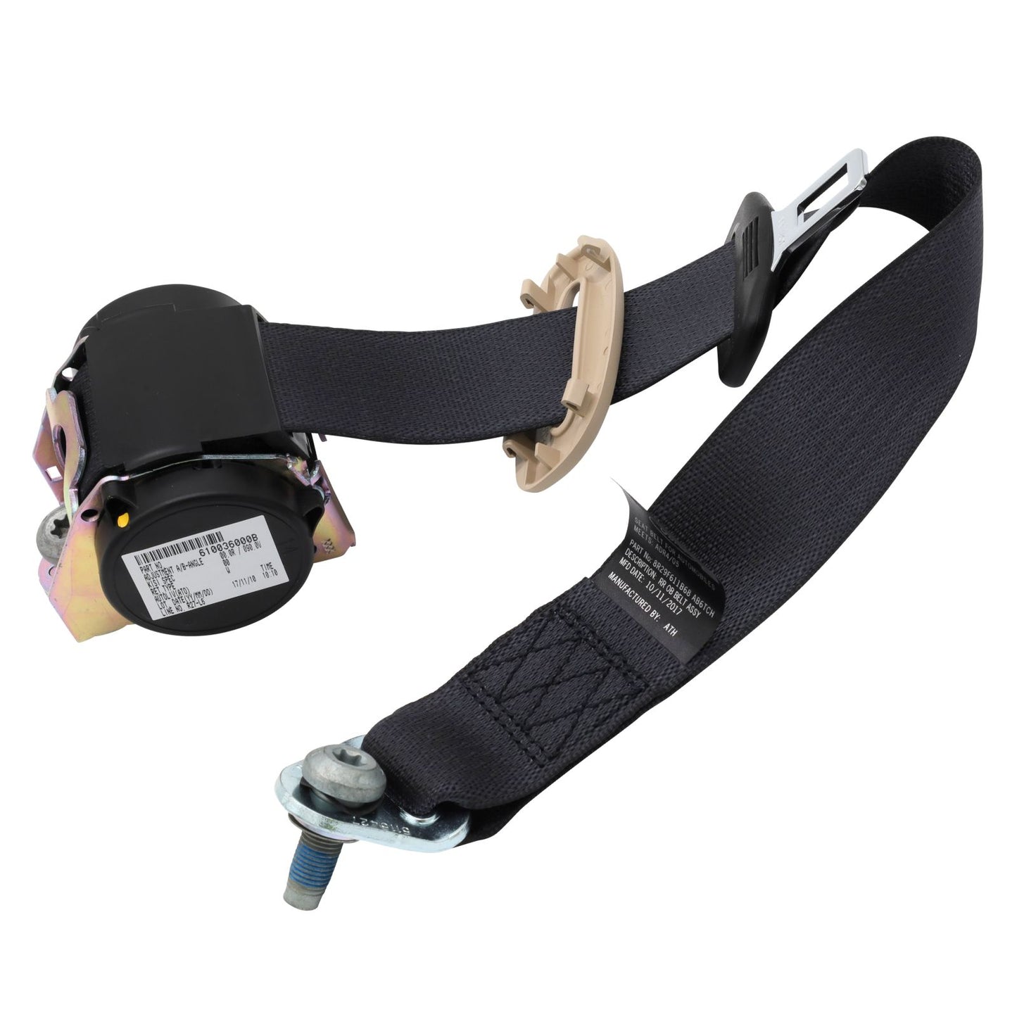Genuine Ford FG Falcon rear seat belt Shadow Grey